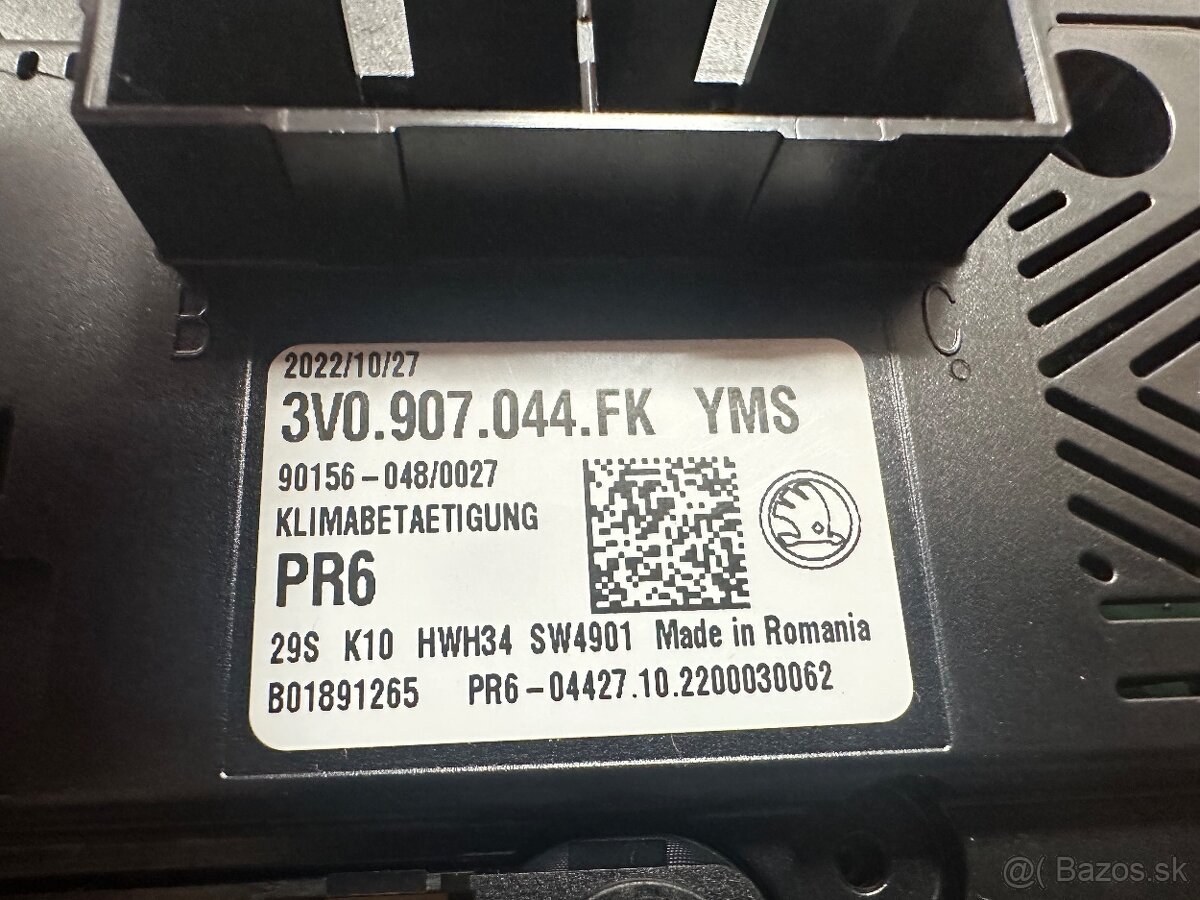 Klima panel Climatronic Skoda Superb Kodiaq Karoq - 3