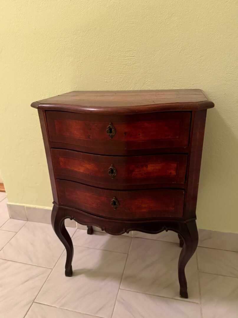 STAROŽITNÁ KOMODA 3X ŠUPLÍK - 3