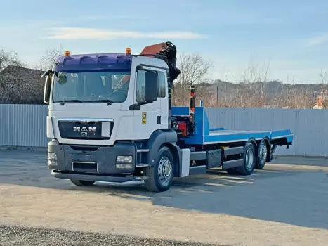 MAN TGS 26.400 Prepravník strojov 7,70 m + PALFINGER + Pil - 3