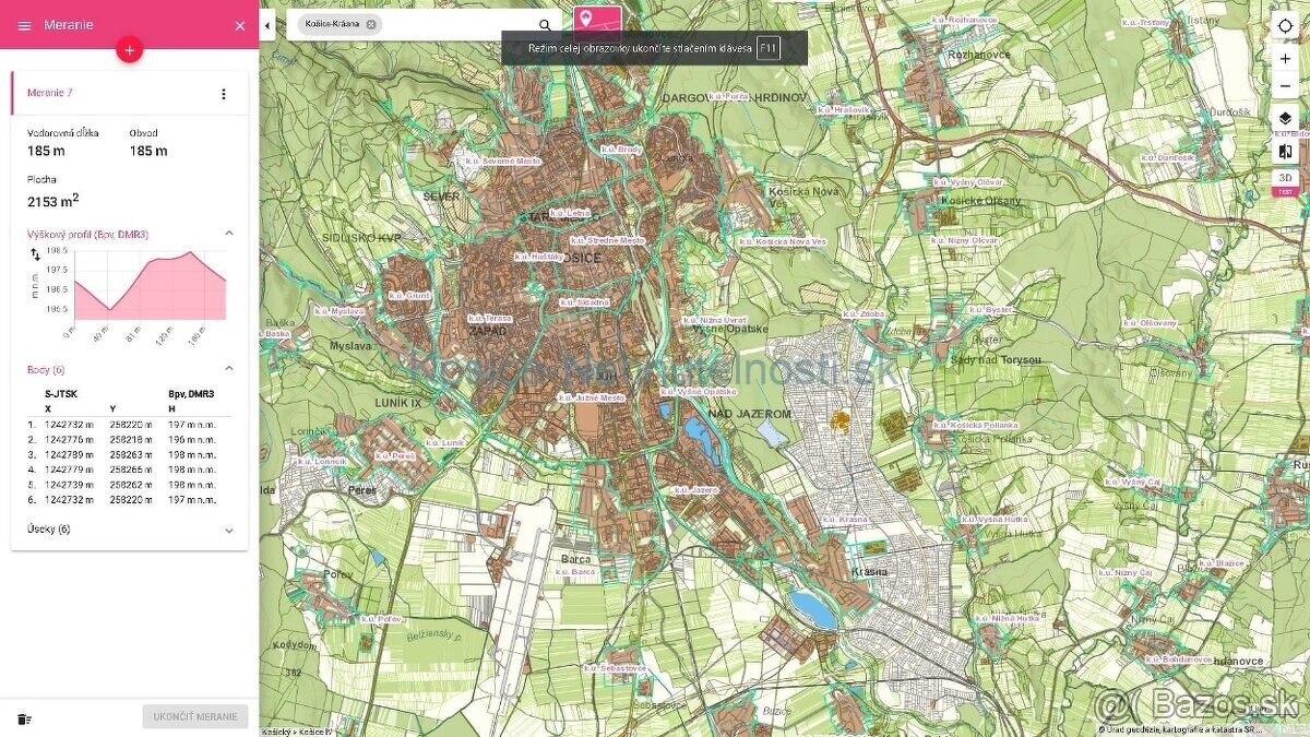 Pozemok Košice Krásna 2173 m2 stavebná parcela - 3