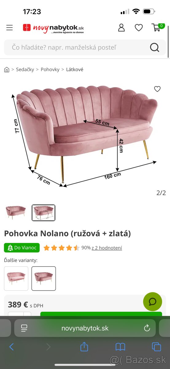 Krásna 2 sedačka - 3