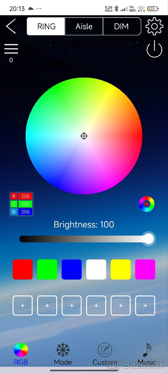 Smart bluetooth RGB svietiaca reťaz 20m -NOVÉ - 3