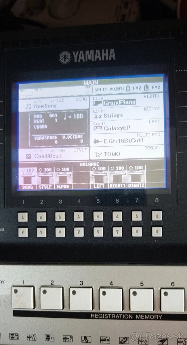 Predám Yamaha PSR-S710 - 3