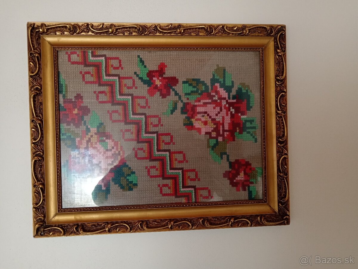 Obraz, vyšívané obrazy, starožitnosti, keramika - 3