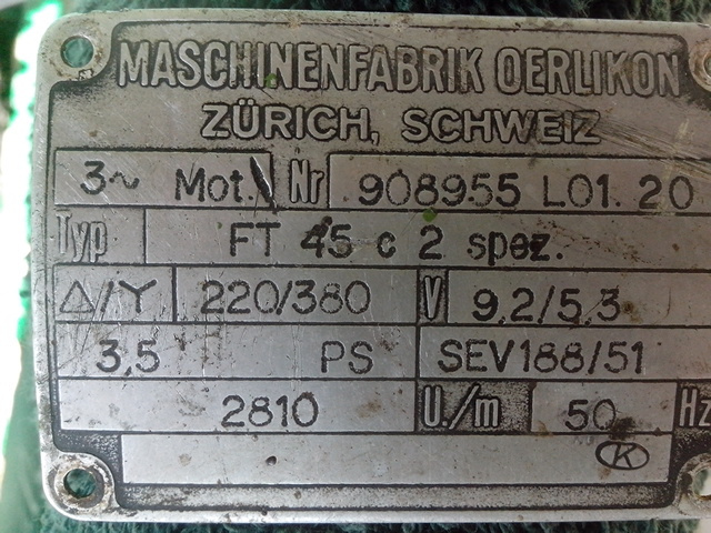 Elektromotor 380V 3.5PS 2810 ot.min. - 3