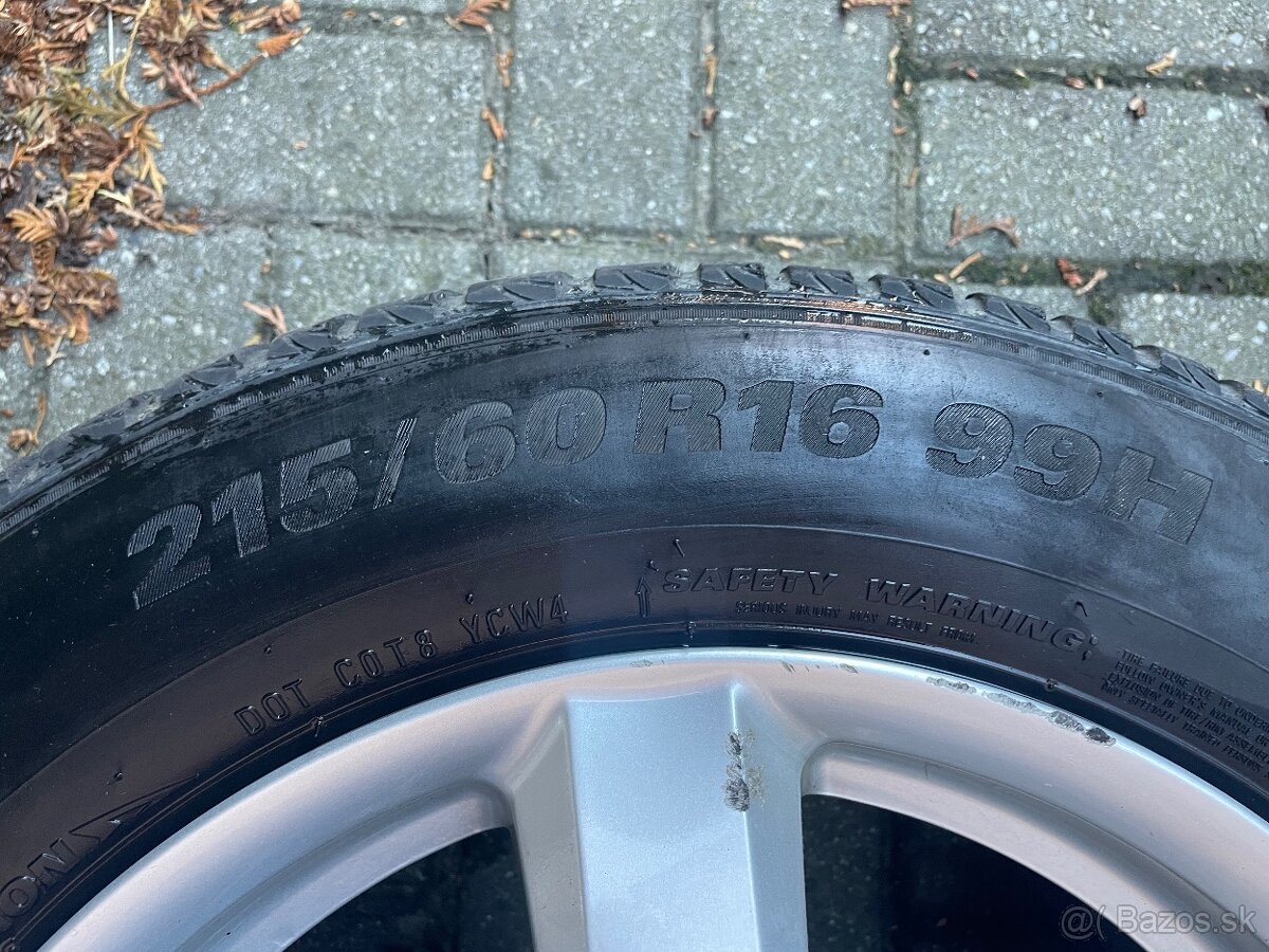 Elektrony/disky 16” ENZO gumy 215/60/r16 kumho wintercraft - 3