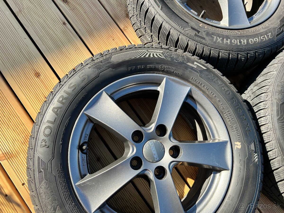 Hliníkové disky r16 (5x114,3) + pneu POLARIS 5 - 3