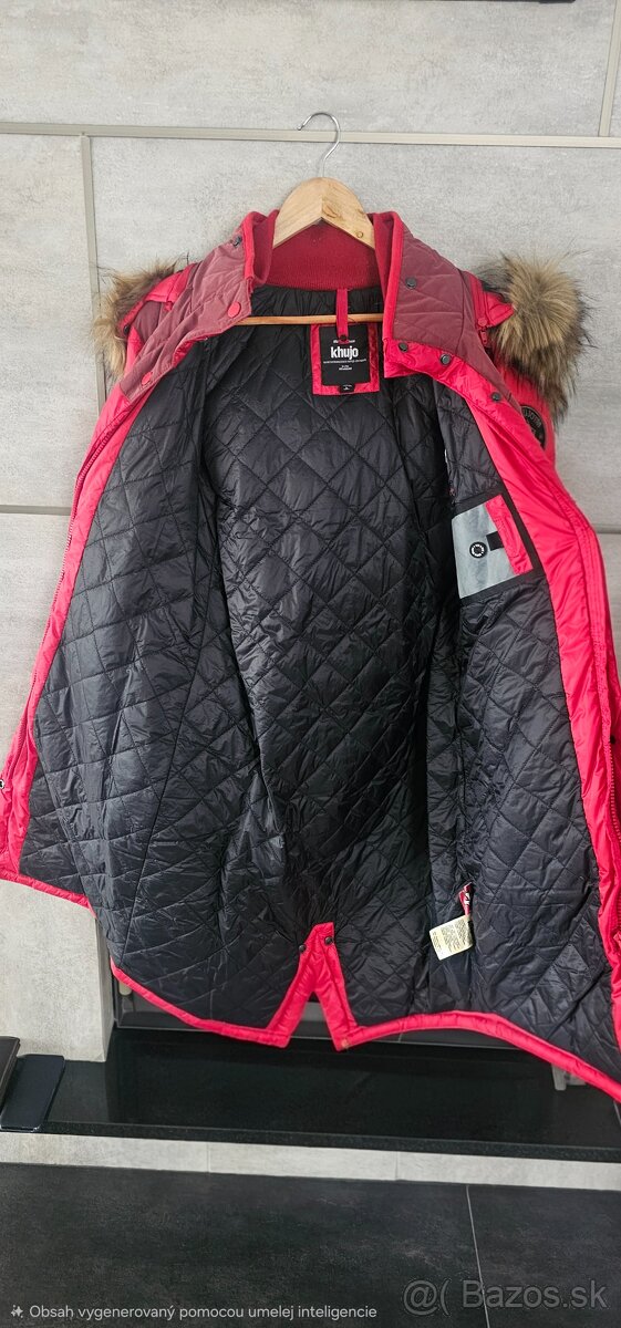 Predám dámsku zimnú bundu KHUJO – Červená - 3