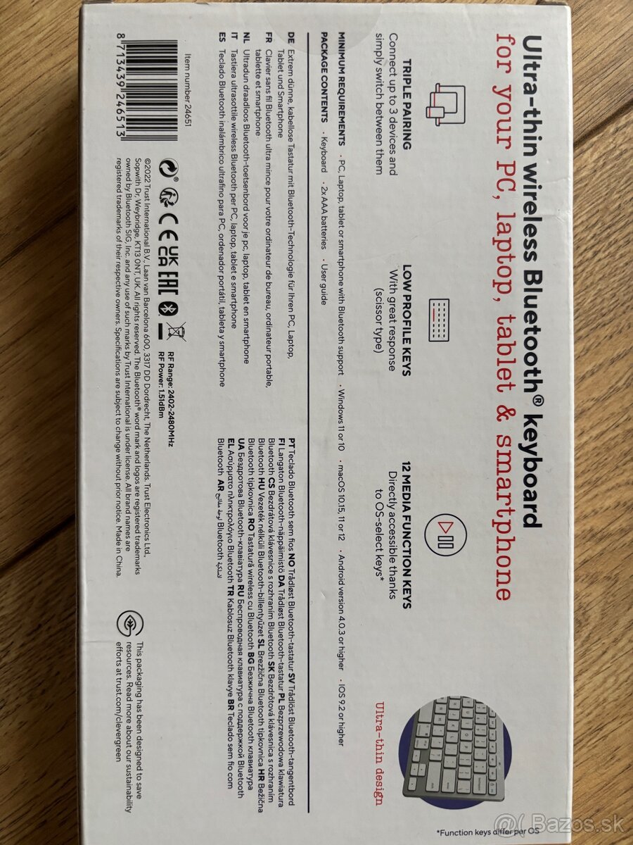 Bluetooth klávesnica - 3