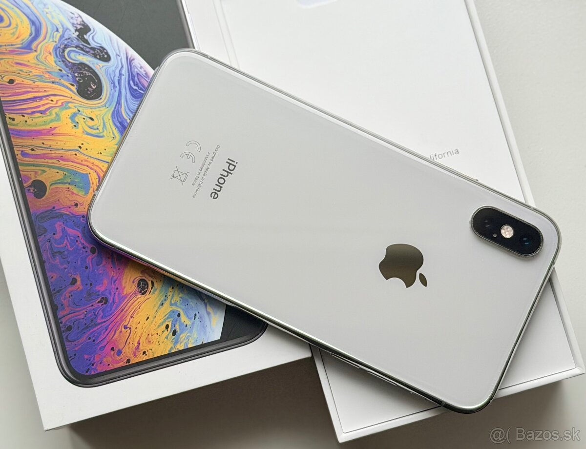 iPhone Xs Silver BATERIE 100% TOP - 3