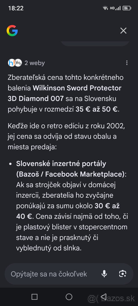 Wilkinson Sword 3D 007 holiaci strojcek - 3