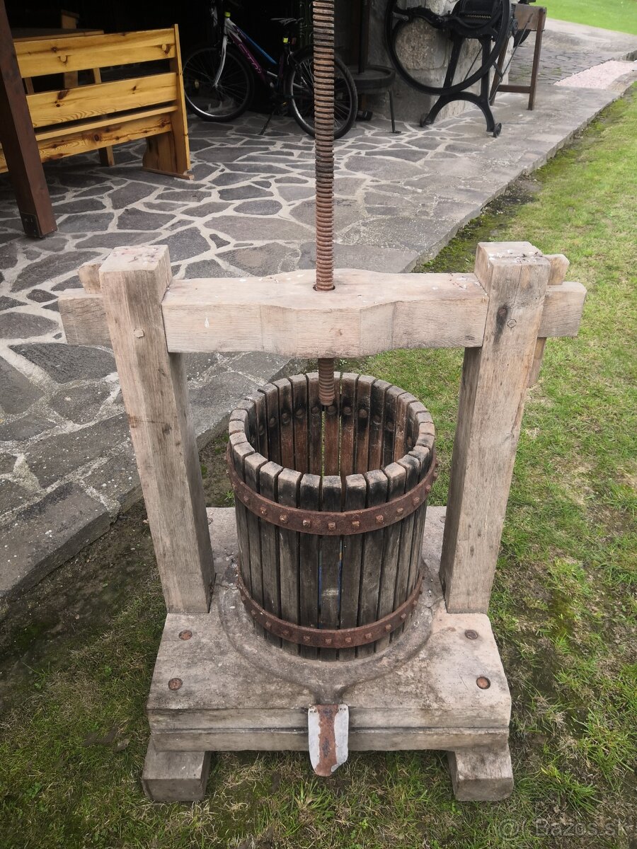 Drevený preš na hrozno - 3