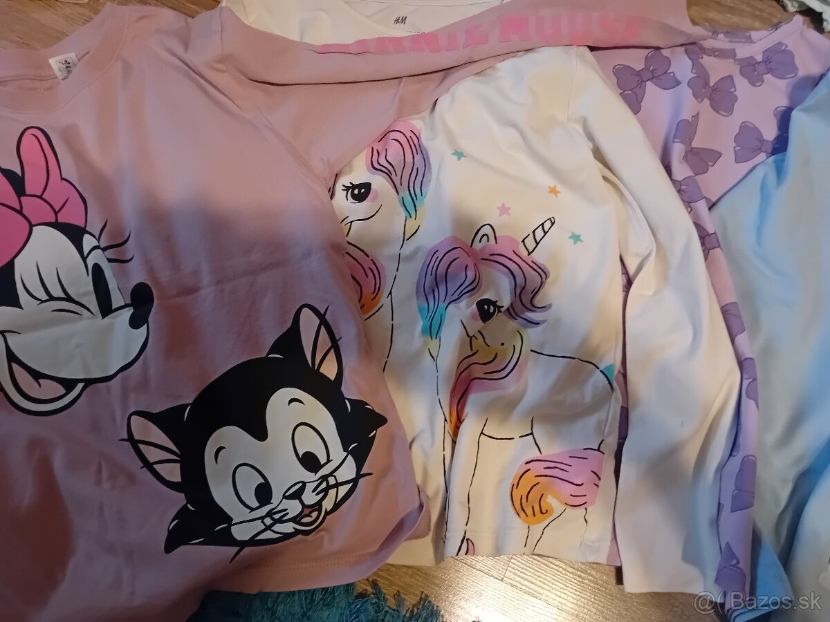 Dievčenské trička s dlh. rukávom zn. veľ.122/128 - 3