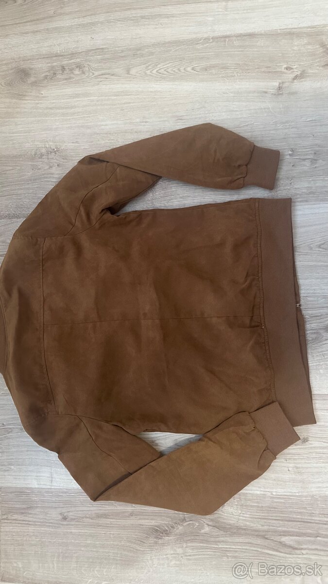 Koženková hnedá bunda - 3