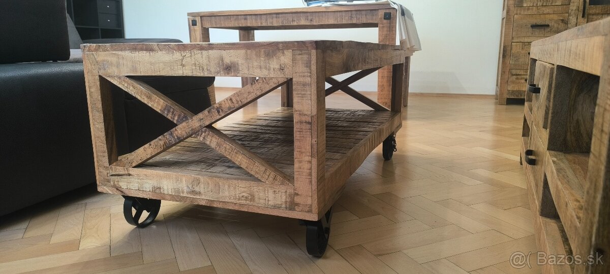 konferencny stolik mango masiv - 3