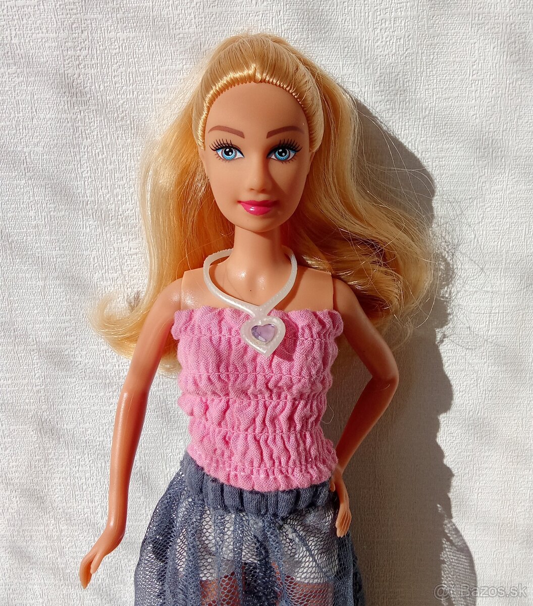 Bábika módna diva blondínka s copom a doplnkami - 3