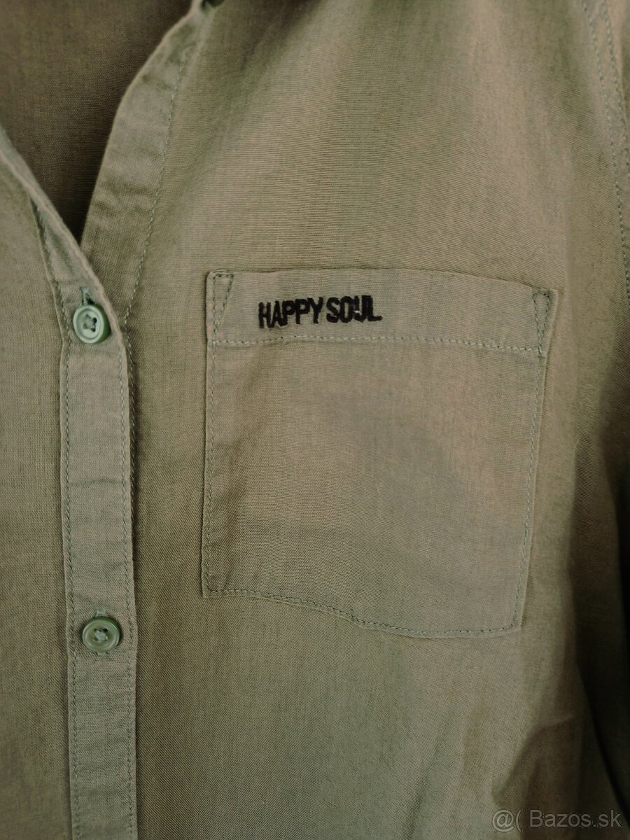 Dámska košeľa HM zelená, oversize, veľkosť S - 3