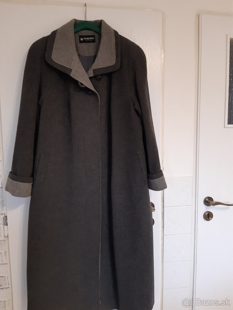 Dámsky kabát tmavošedý č.50 - 3