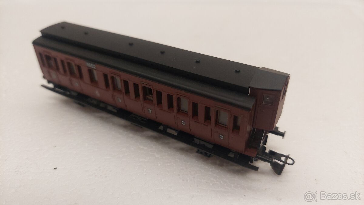 TT vláčiky, vagóny - osobný historický trojnápravový vozeň - 3
