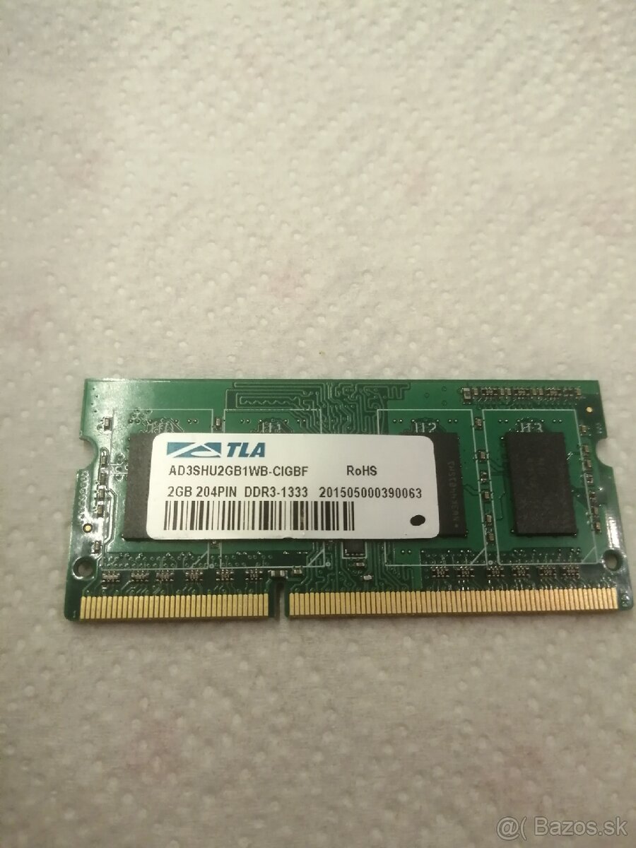 SoDimm DDR3 RAM 3x2GB, 2x2GB, 4GB z NB - 3