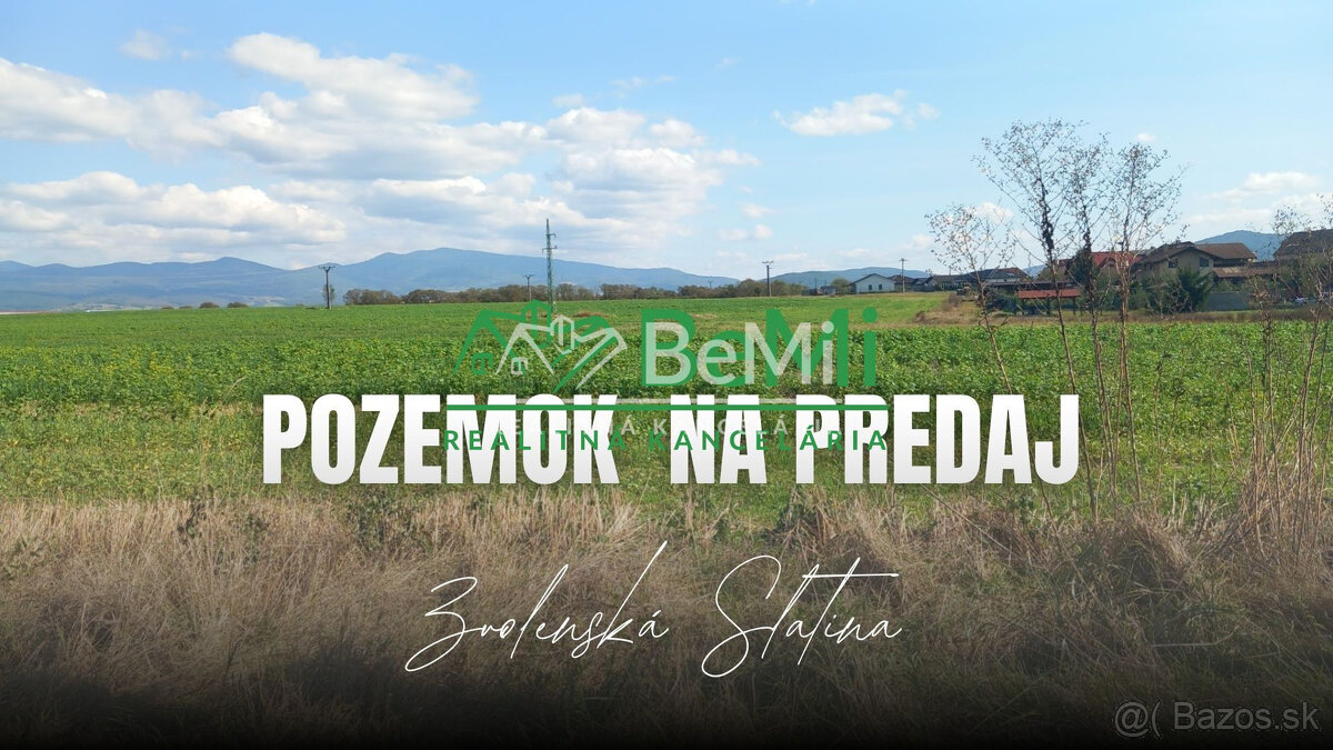 Invevstičný, rovinatý pozemok 5002 m2, Zvolenská Slatina 3D - 3