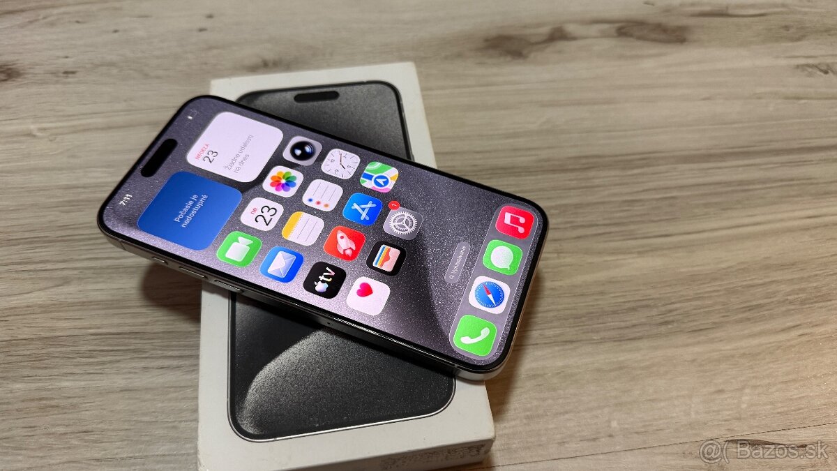 Vymenim iPhone 15 Pro Max 256gb Natural + skla, obaly - 3