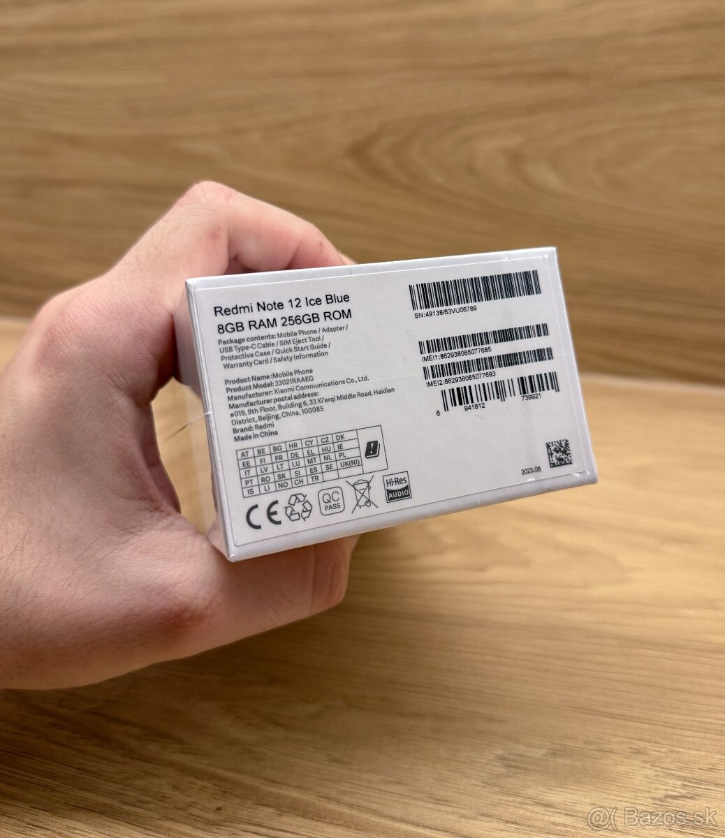 Xiaomi Redmi Note 12 8GB/256GB Ice Blue - 3
