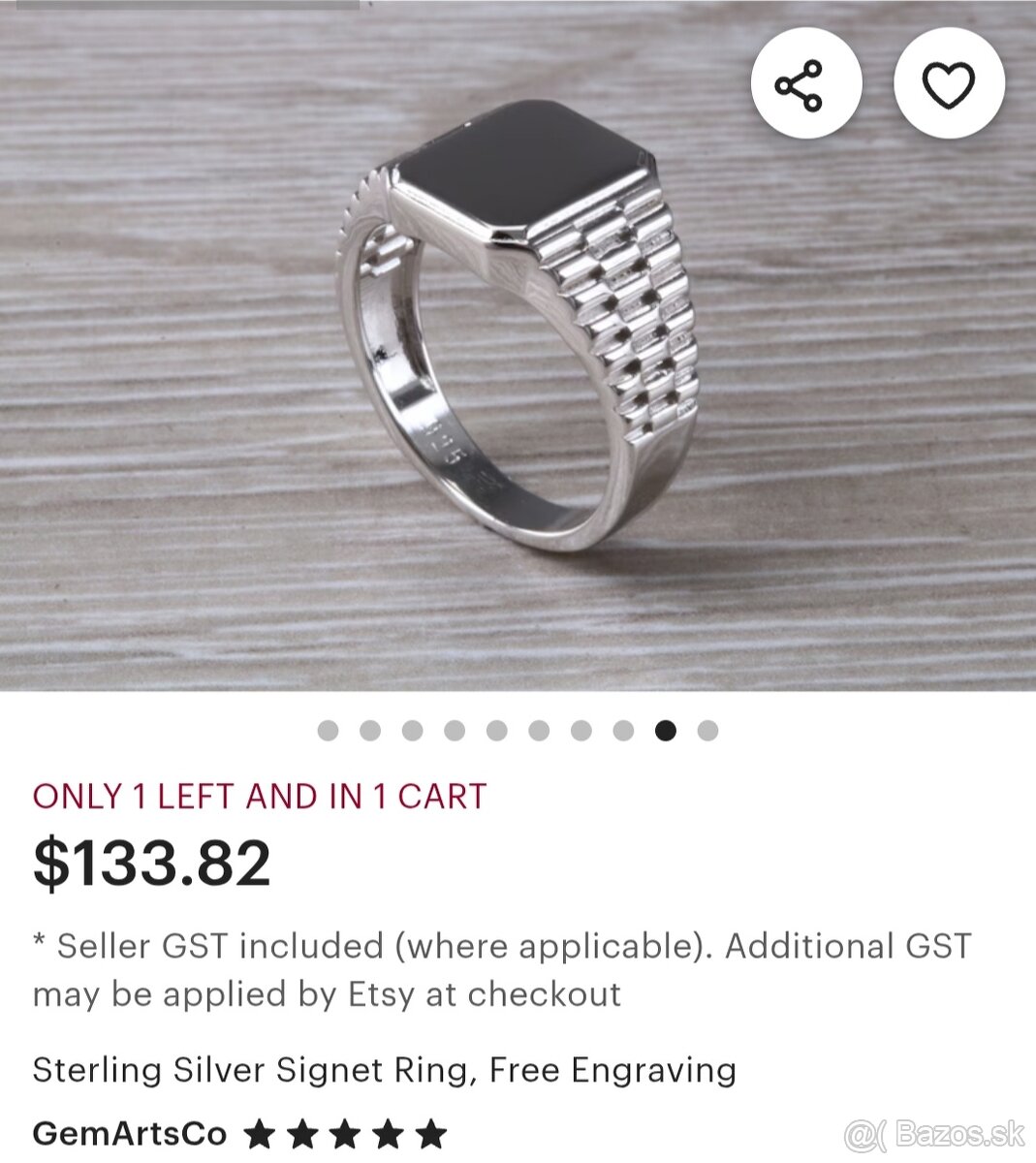 Pánsky strieborný prsteň - 3