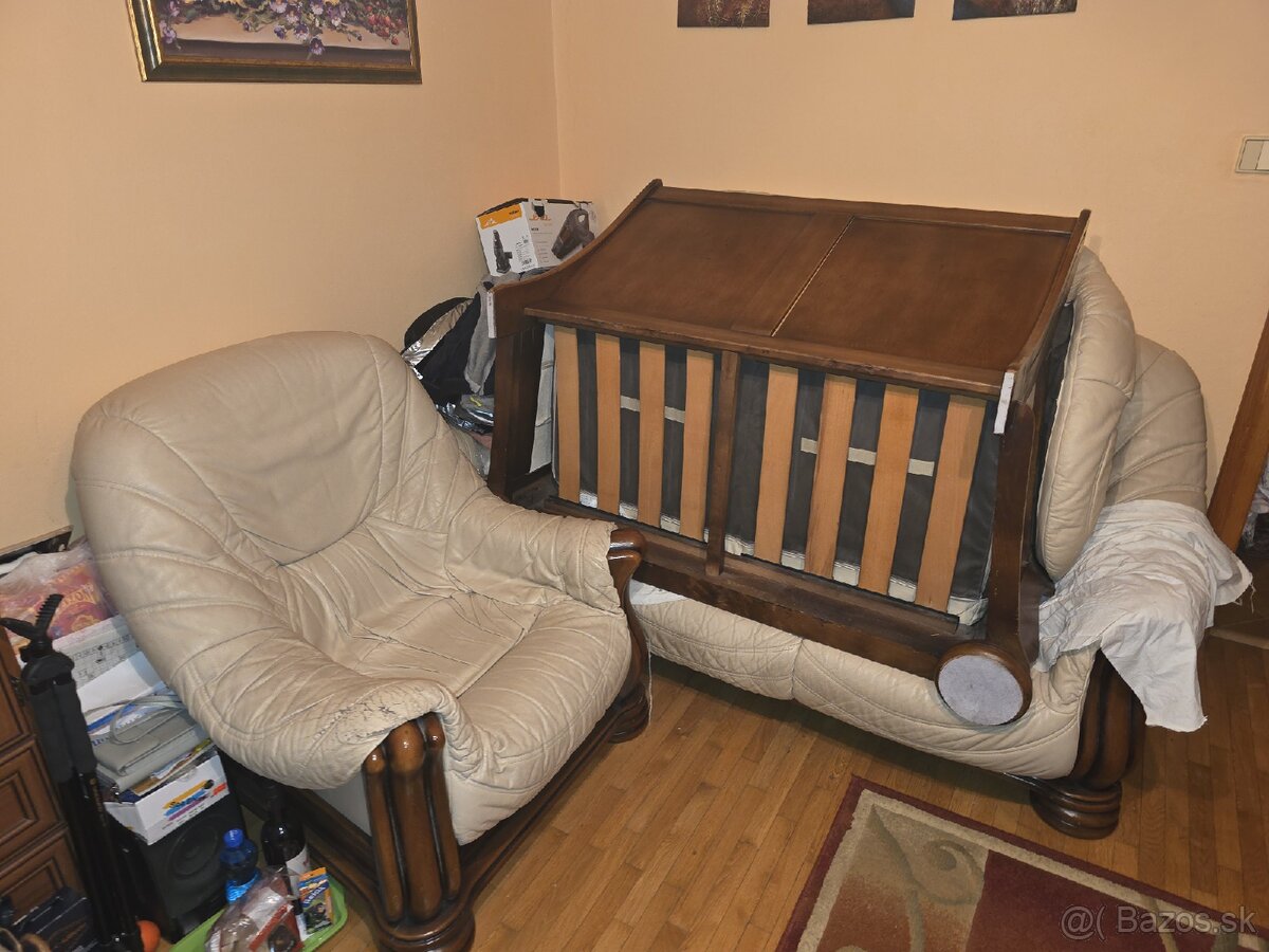 Kožená sedacia súprava 3+2+1 - 3