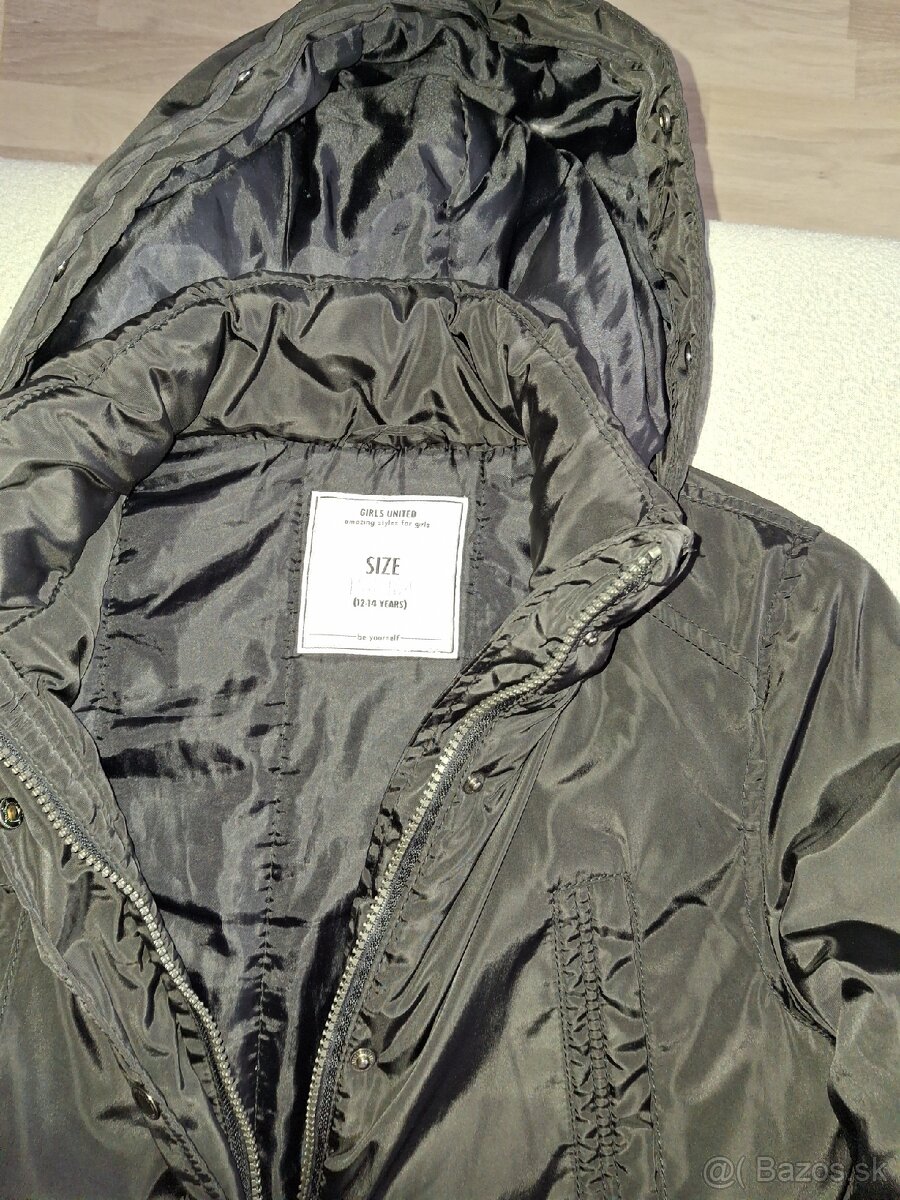 Dievčenská čierna zimná bunda TAKKO. - 3