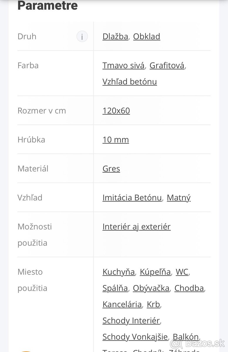 Dlažba gres antracit 60x120 - 3