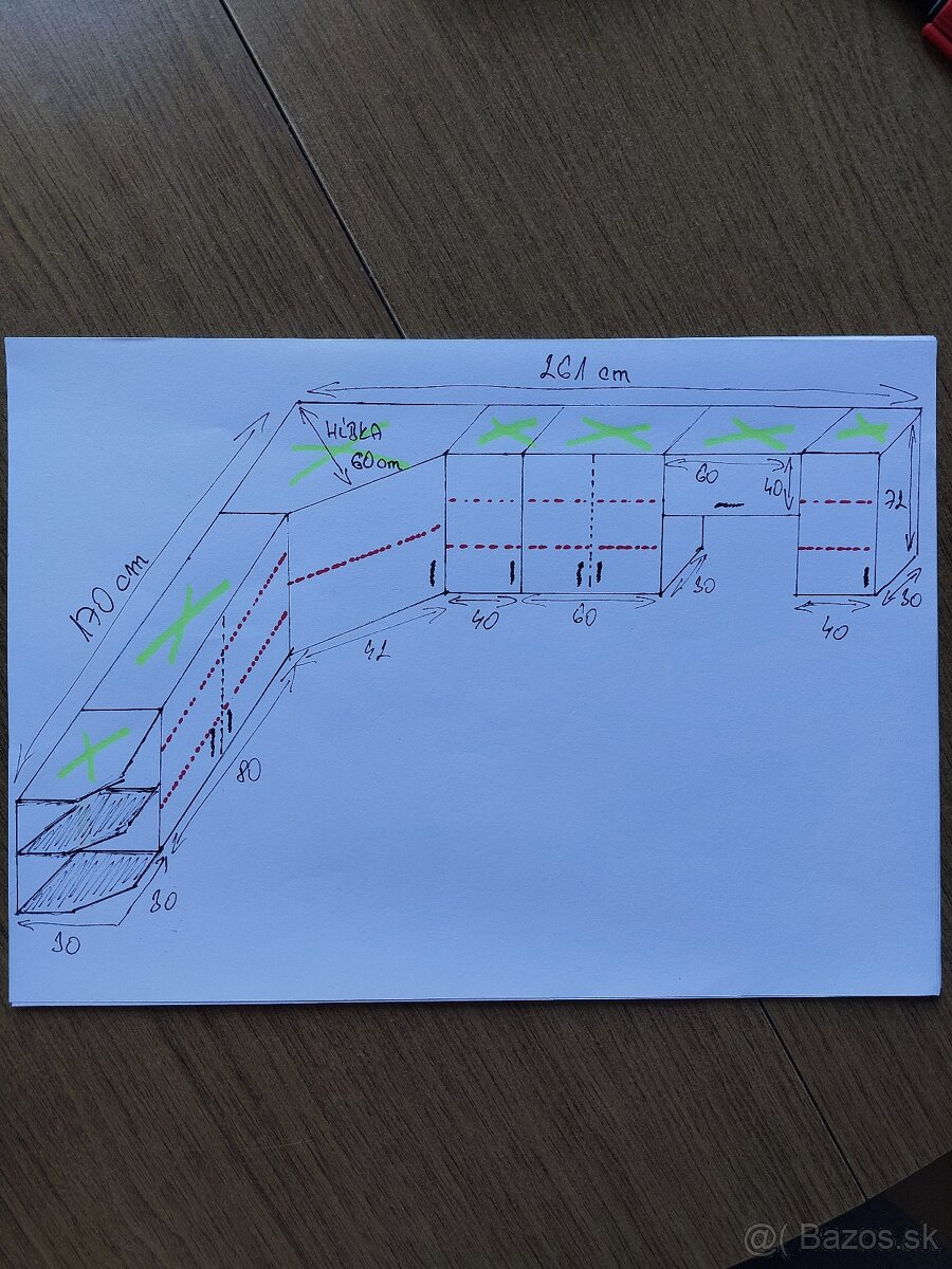 Predam vrchne skrinky z kuchynskej linky. - 3