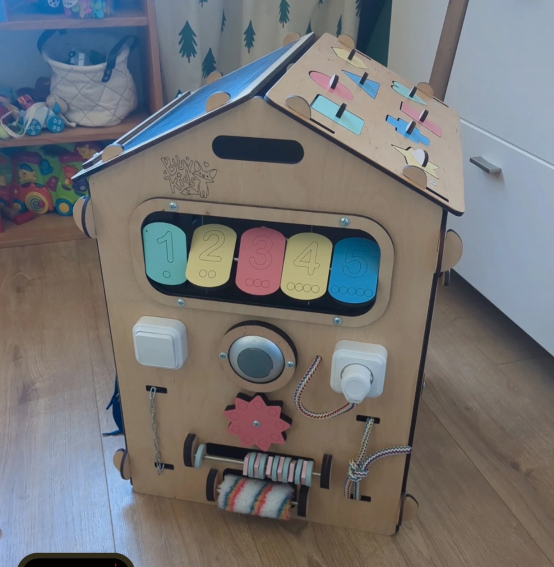 Activity board montessori domcek - 3