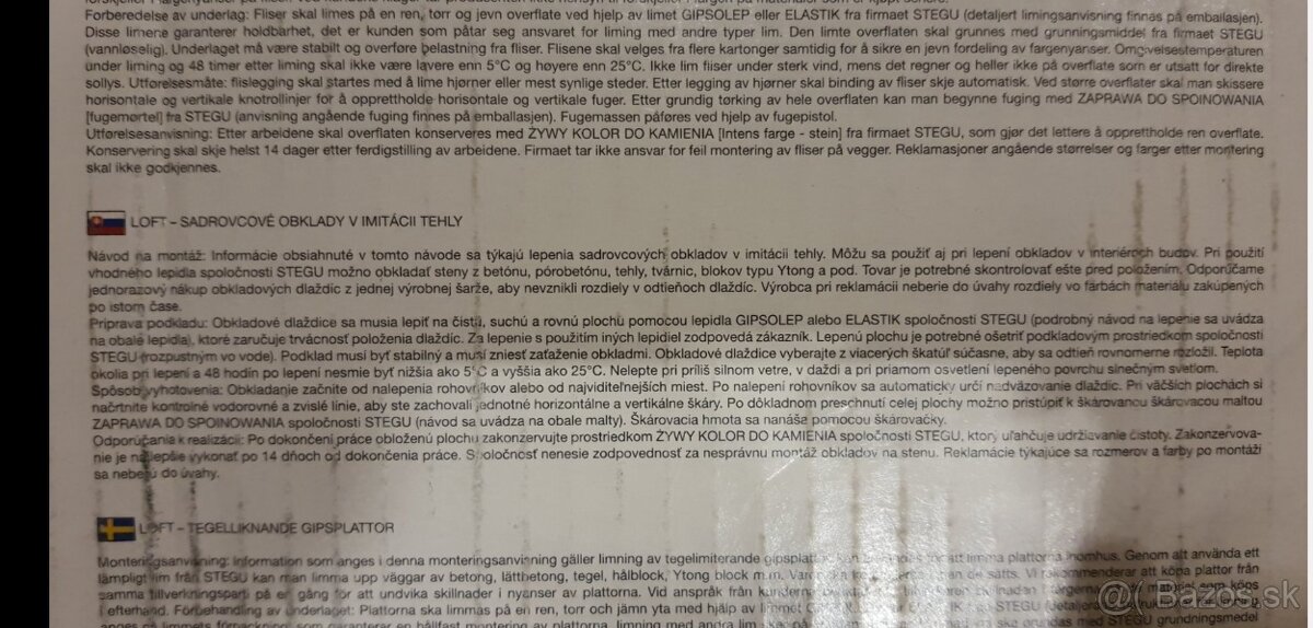 Sadrovy obklad v imitacii tehly - 3