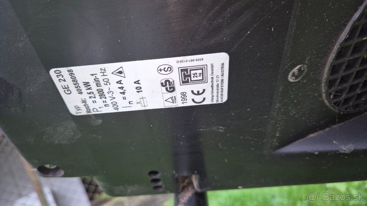 Predam drvič konarov viking GE230 /380volt - 3