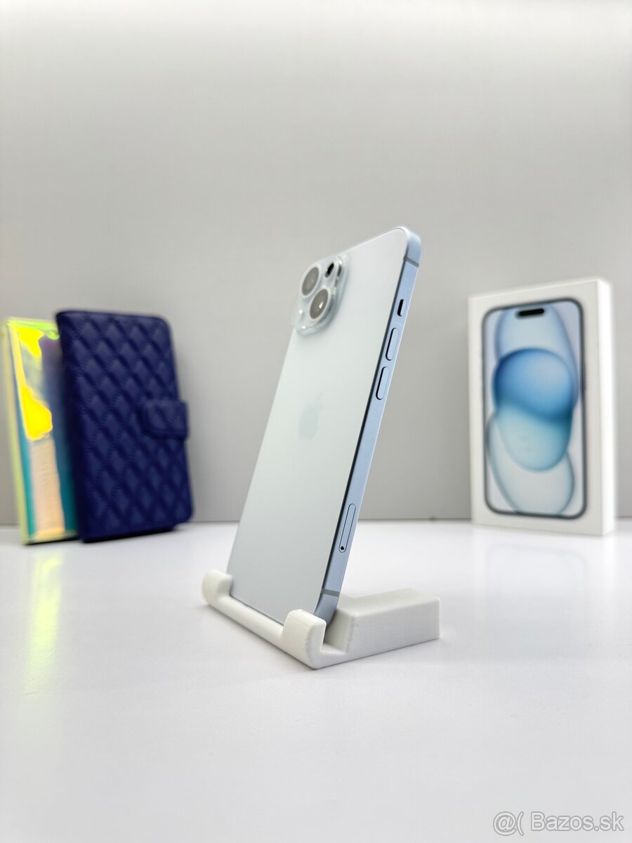 iPhone 15 128GB BLUE TOP STAV ORIGINÁL - 3
