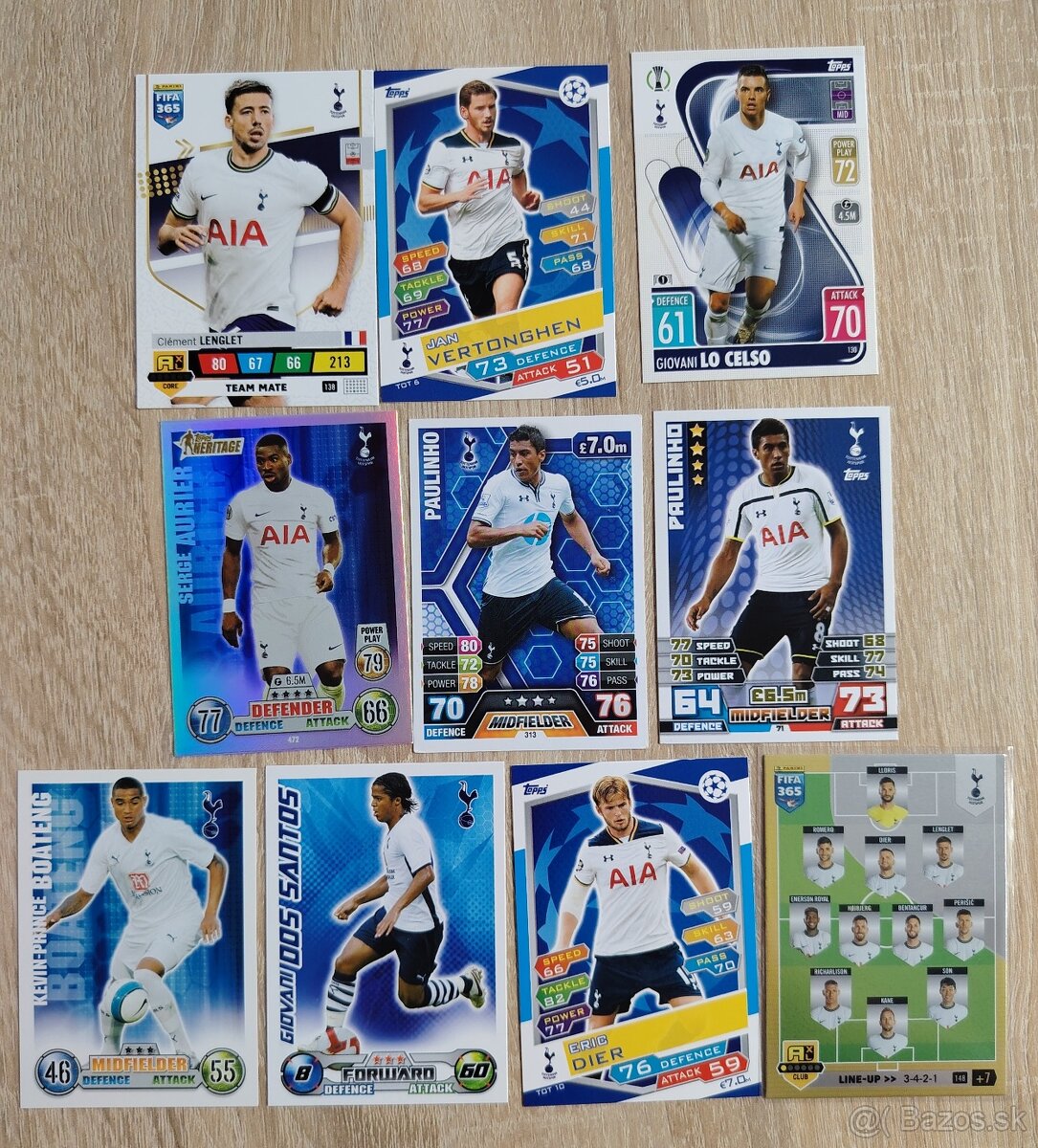 Tottenham - futbalové kartičky - 3