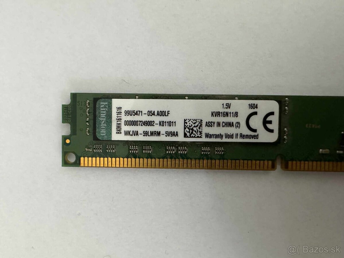 #08 - Pamäť RAM Kingston DDR3 8GB 1333 MHz, DIMM 240-pin - 3