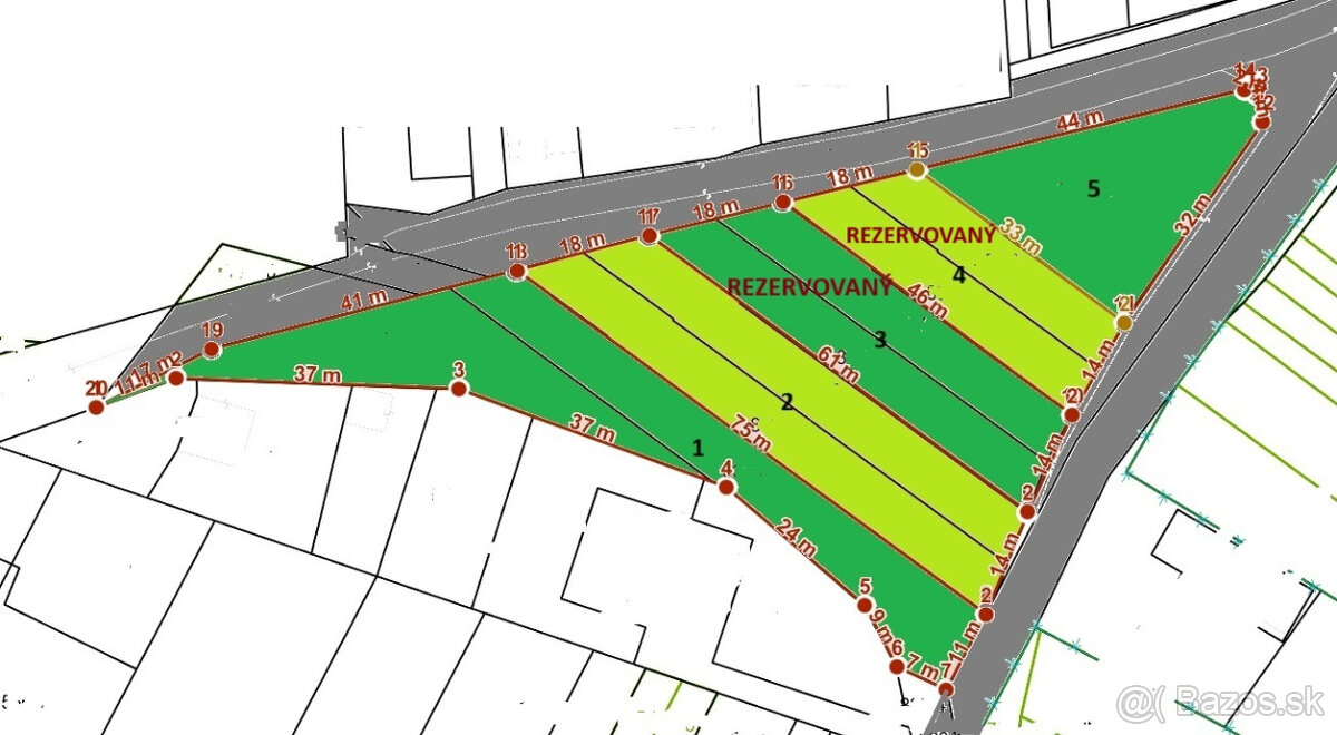 Rezervovaný: POZEMOK č. 5, 626 m2, Súlovce ,okr. TO - 3