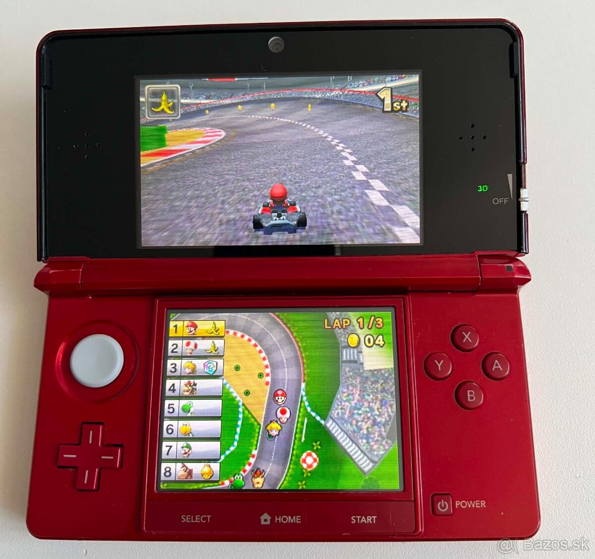 Nintendo 3DS Red + 128gb - 3