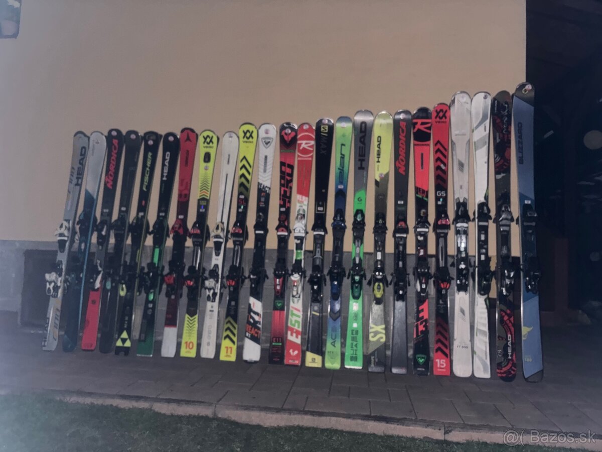 Predám pekné zjazdové lyže od 150 cm do 180 cm - 3
