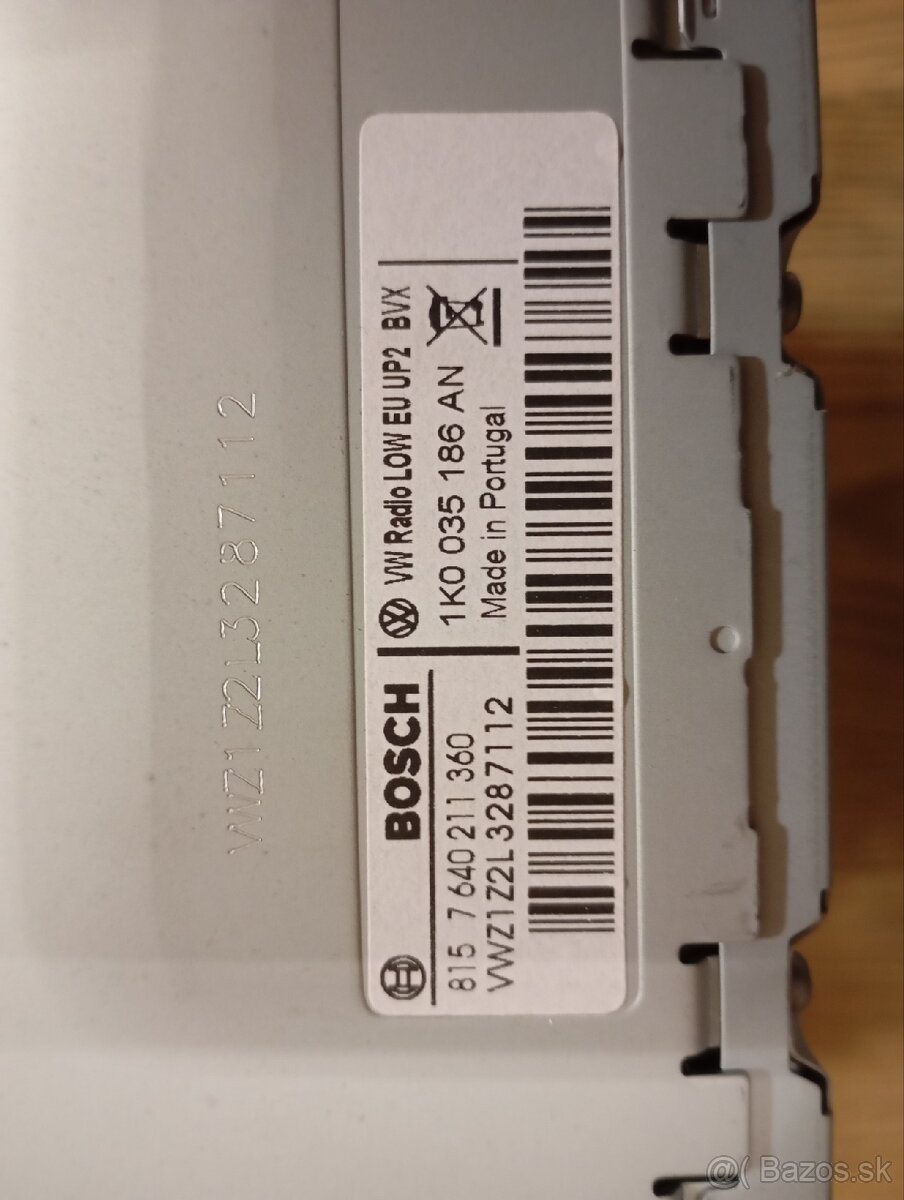 Originál VW autorádio RCD310 - 3