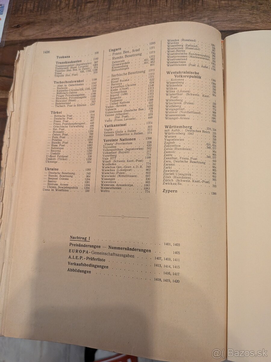 Katalog znamok Zumstein 1975 - 3