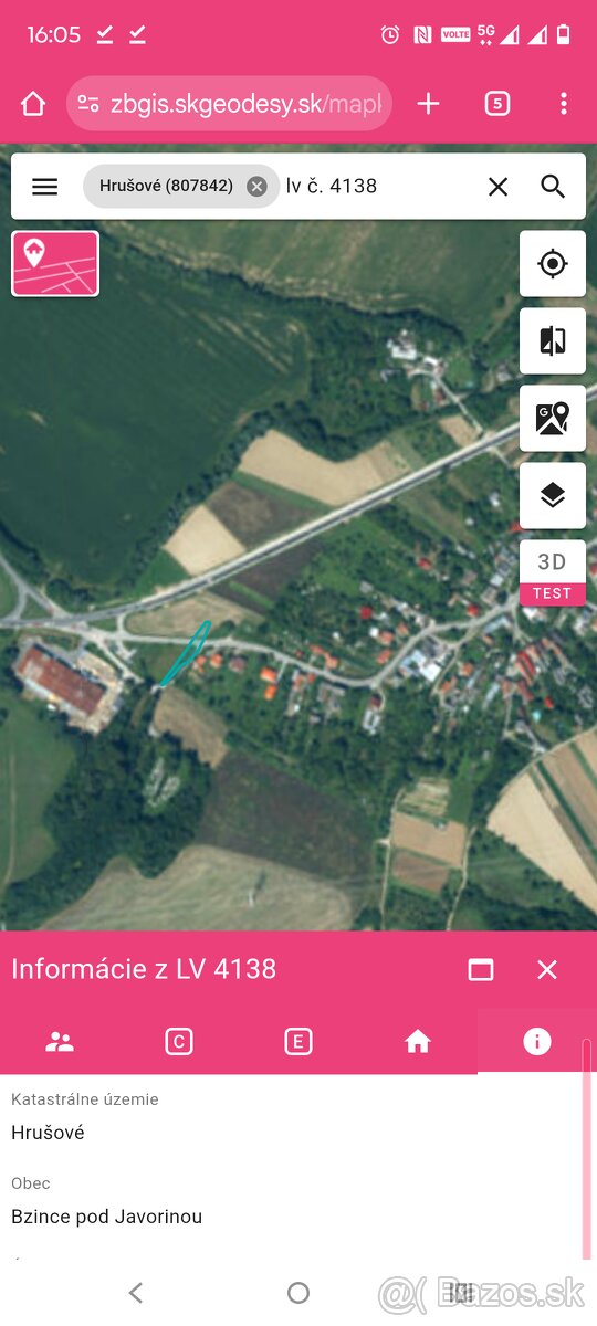 Pozemok v obci Hrušove 597m2 - 3