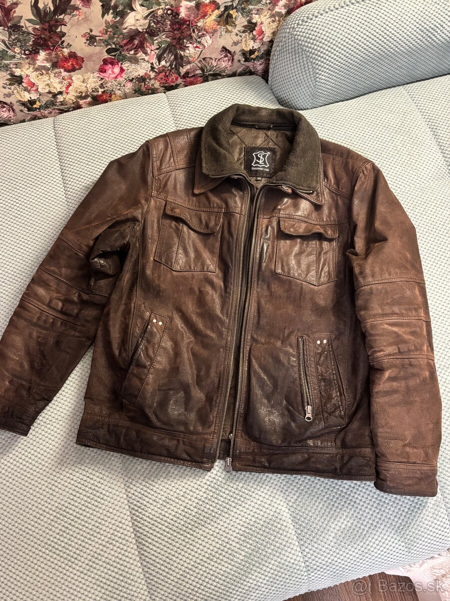 Pánska kožená bunda - 3