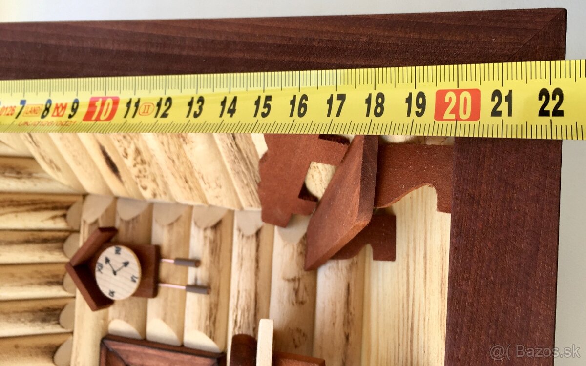 Drevený obraz slovenská izba, kuchyňa, chata, chalupa - 3