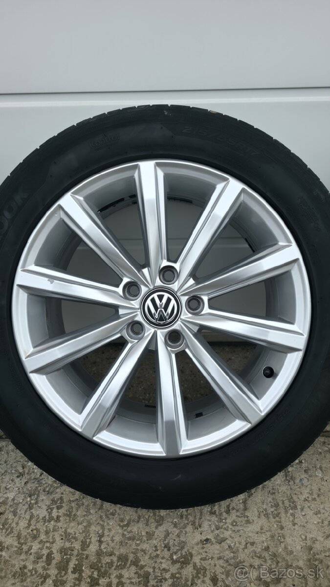 VW Passat B8 5x112 r17, letné pneu. 215/55 R17 - 3