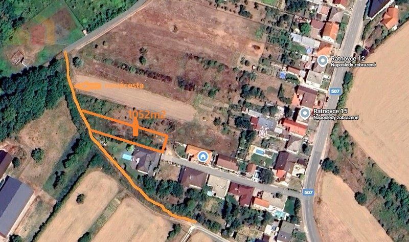 Stavebný pozemok 1052m2 - Ratnovce - 3