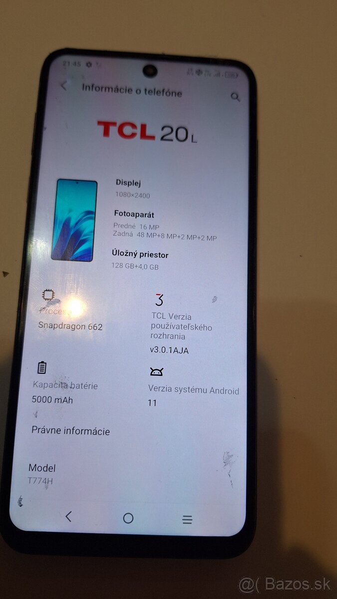TCL 20L 4gb /128gb android 11 - 3