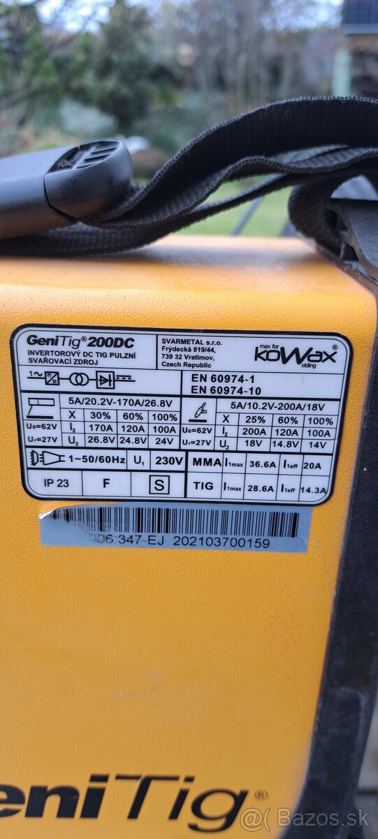 Zvaračka TIG KOWAX - 3